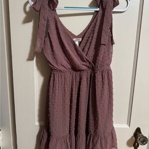 Speechless Lilac Tiered Sundress V-Neck Flutter Sleeveless